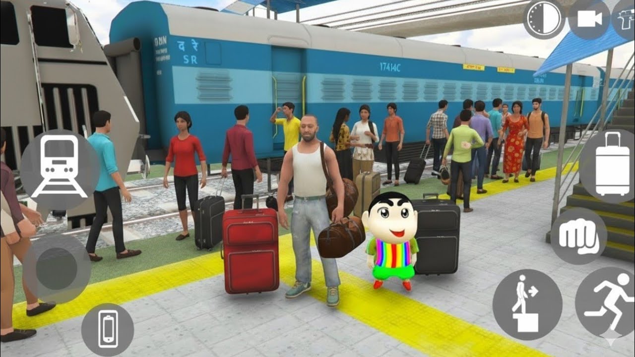 Visit Uncle's Village By Train 💥🚂 Indian Bike Driving 3D 