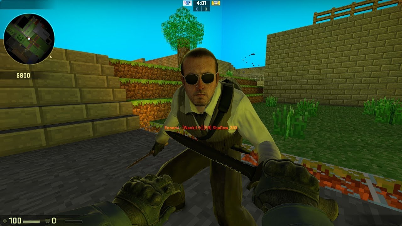 Bai Jail CSGO sur une map Minecraft