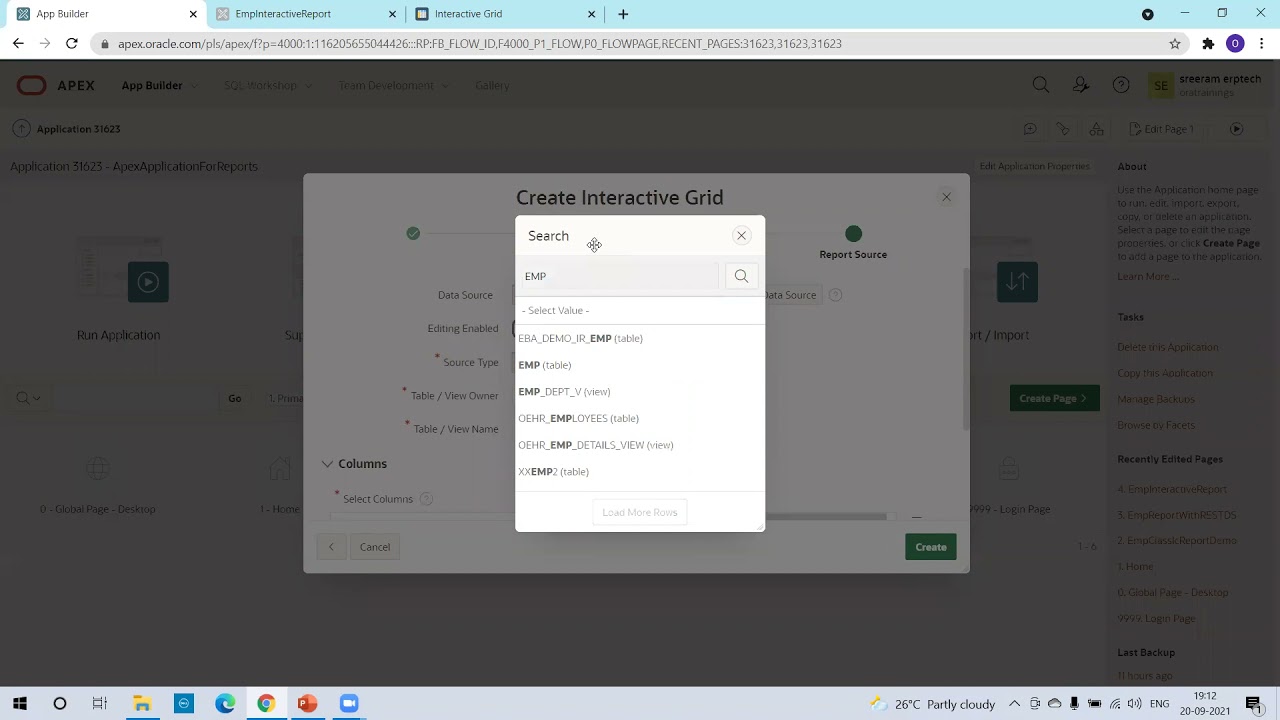 Oracle APEX Report - Interactive Grid - Live Demo