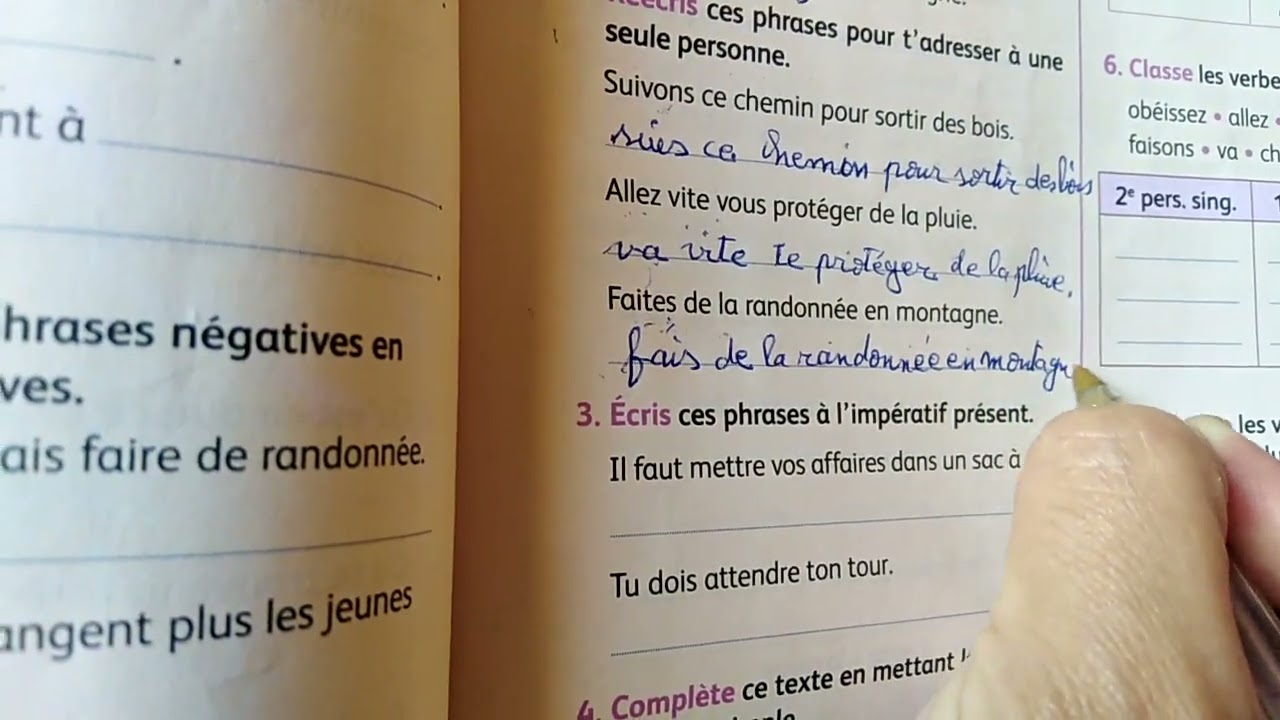evaluation et consolidation unité 5 page 165 conjugaison 4aep mes apprentissages en français