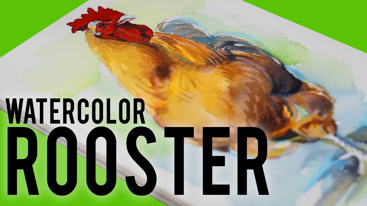How to Paint a Chicken Easy Watercolor Tutorial
