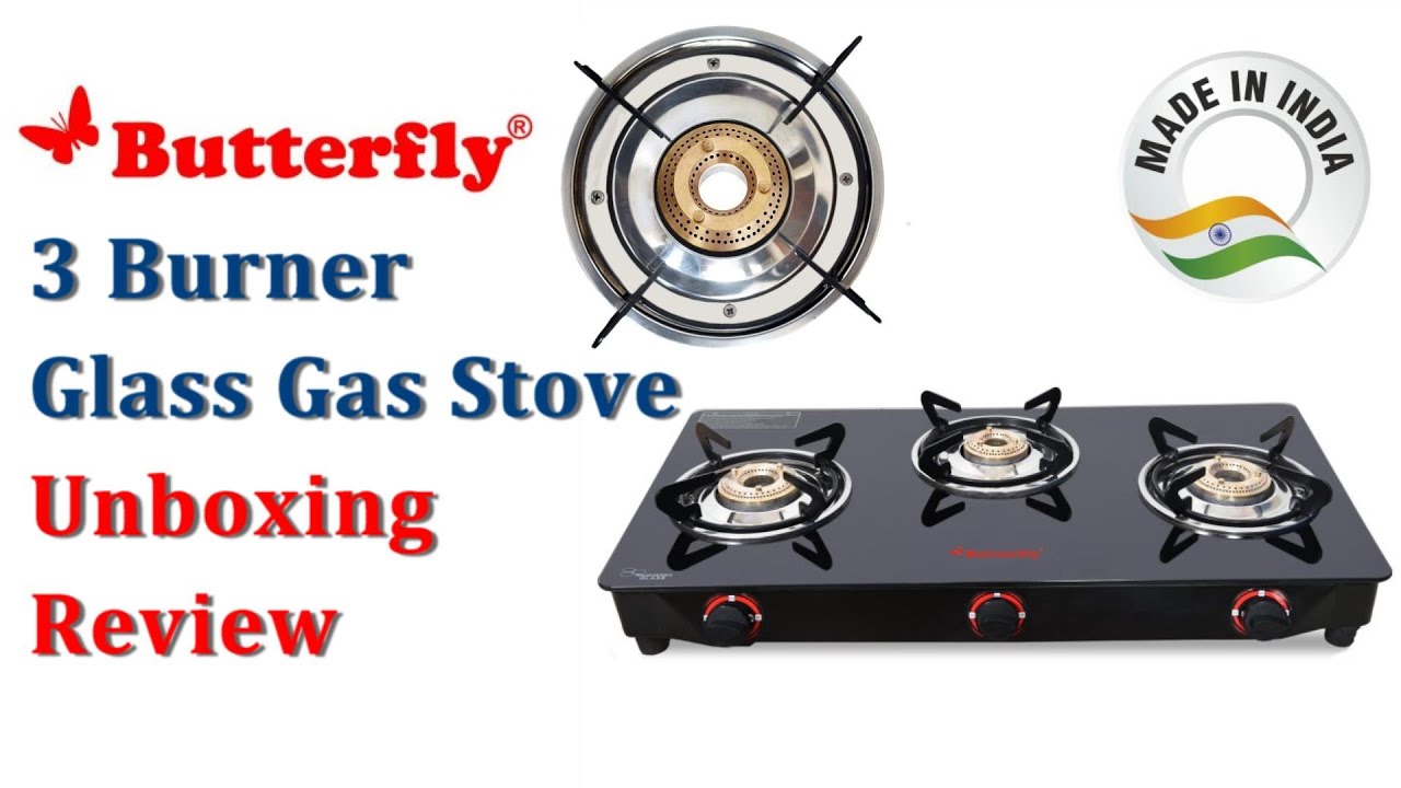 Butterfly Rapid 3 Burner Glass top Gas Stove unboxing and review | Best budget Gas Stove
