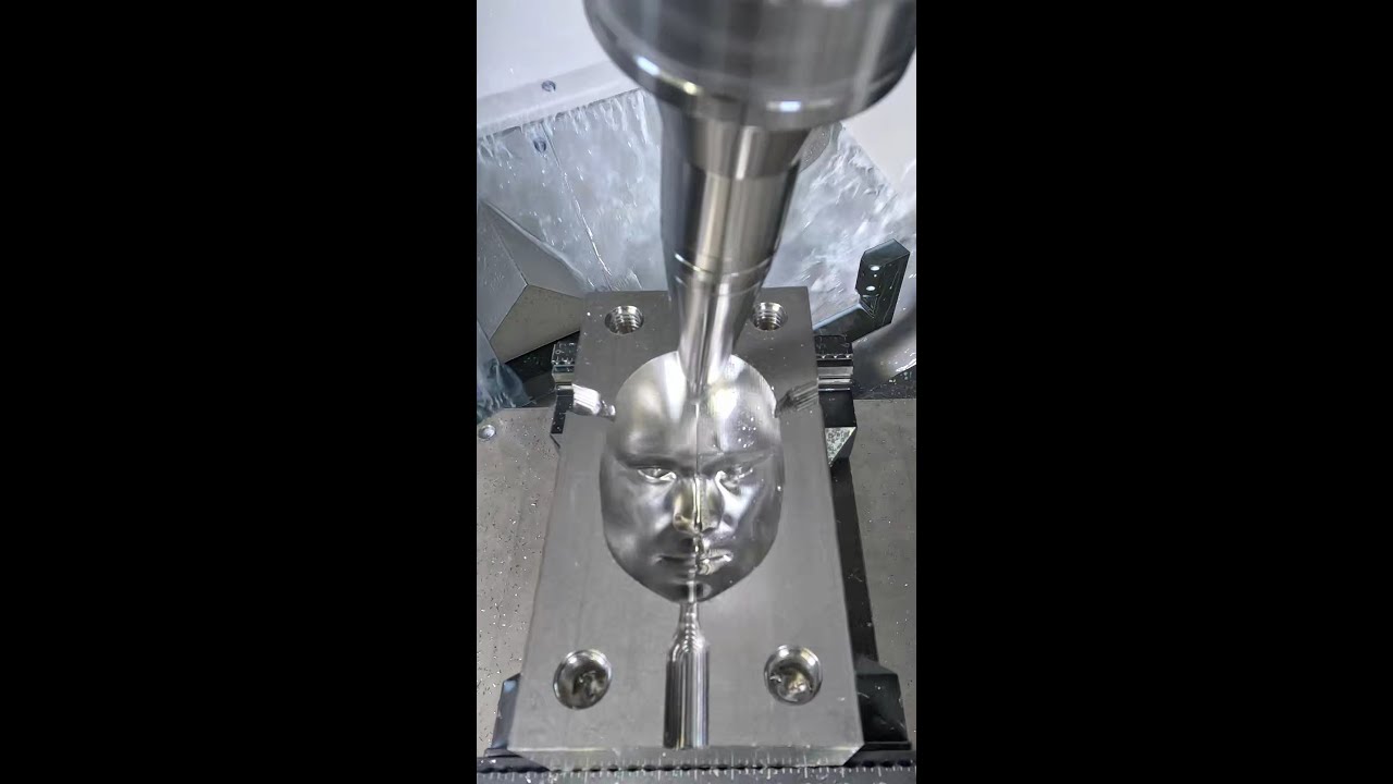 CNC Machining a Detailed Face Mold - Part 4