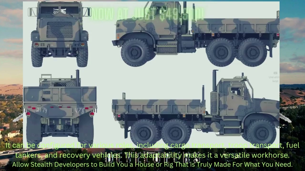 Conquer Any Terrain with the 6x6 MTVR Military Truck Now at Just $49,900!#reels#shorts#militarytruck