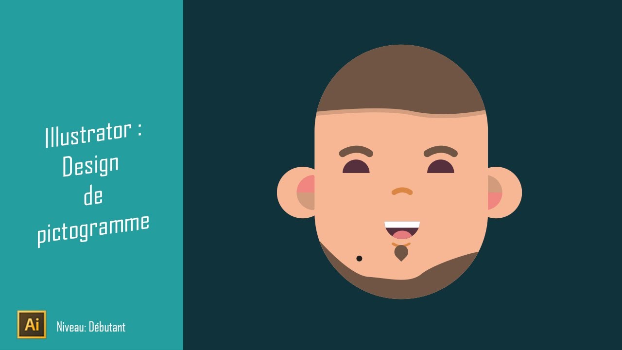 Création d'un autoportrait vectoriel sur Illustrator CC
