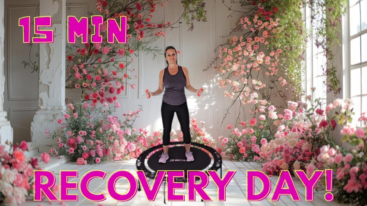 15 Minute Rebounder Recovery Day Workout | Gentle Low Impact Cardio