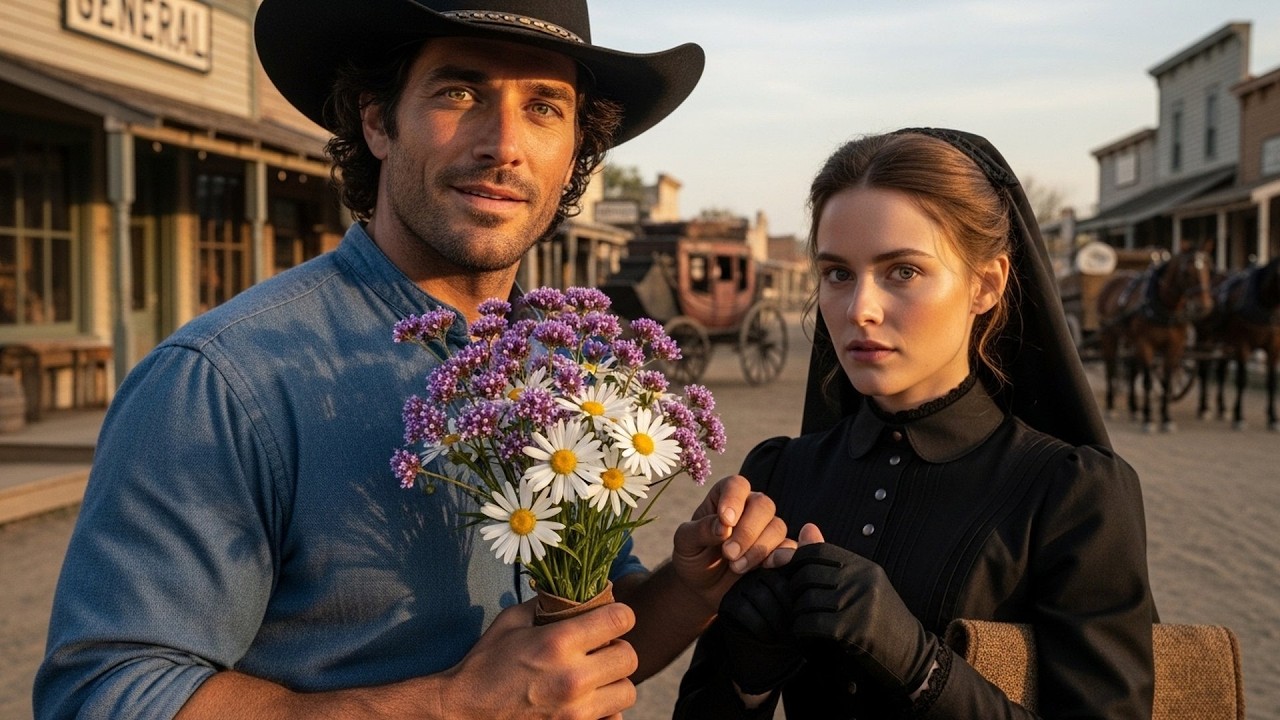 The Mail Order Bride Arrived Expecting Cruelty, The Cowboy Greeted Her With Flowers and a Smile