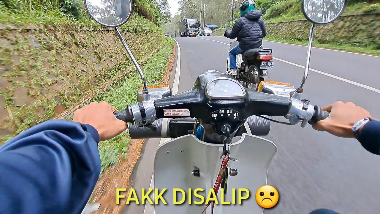 Adu Mekanik Balap di Tanjakan Gn. Tangkuban Parahu Motor Classic Yamaha V75 vs Suzuki Rc100