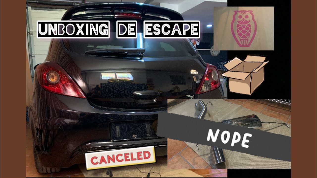 Unboxing de escape🦉 // Parte 1 del Gran Cambio🆙 // Opel Corsa Gsi 🚗