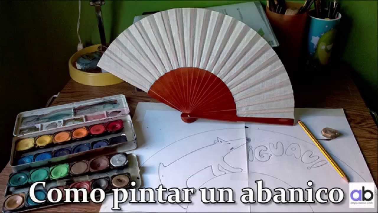 Cómo pintar un abanico