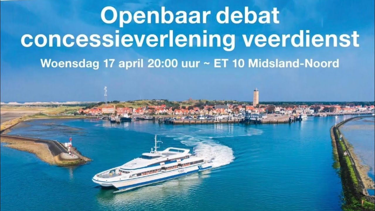 Openbaar debat concessieverlening veerdienst LIVE
