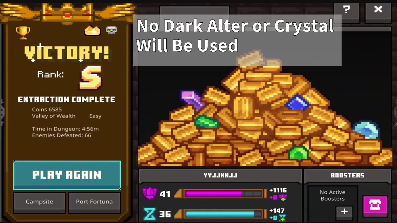 Soulsteel Valley of Wealth S Rank 4:56 | No Dark Altar, No Crystal 