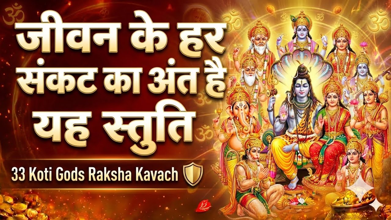 जीवन के हर संकट का अंत है यह स्तुति | 33 Koti Gods Raksha Kavach 🛡️ | Most Powerful All Gods Stuti