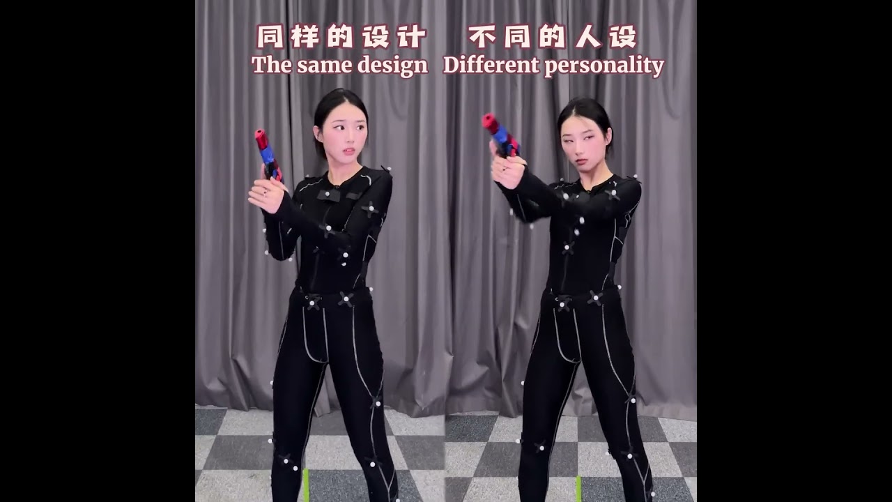 Portraying different assassins with the same movements #motioncapture #performance #game