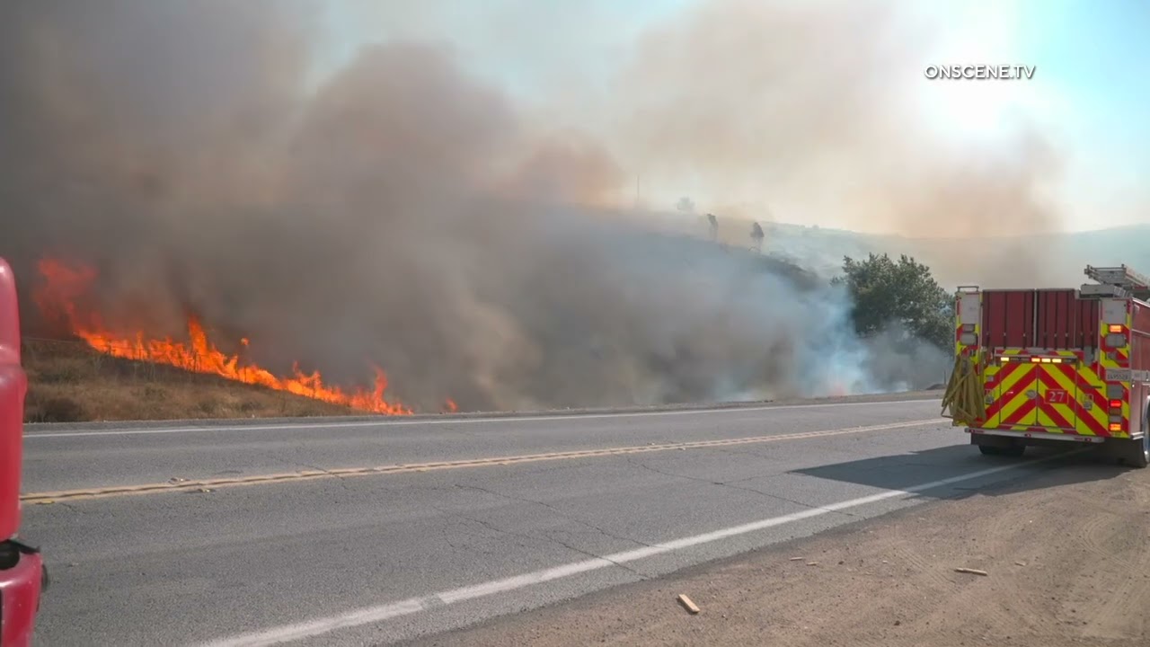 Firefighters Battle The 