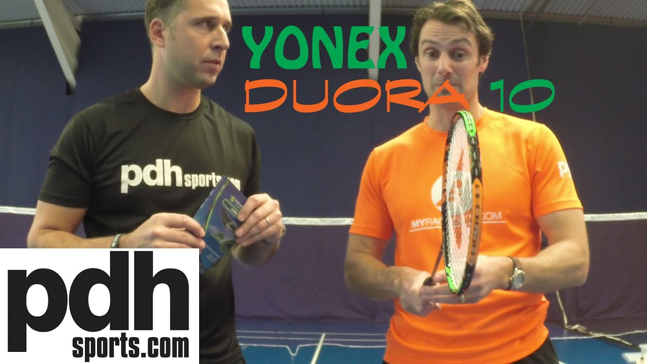 First review of the new Yonex Duora 10 badminton racket by PDHSports.com