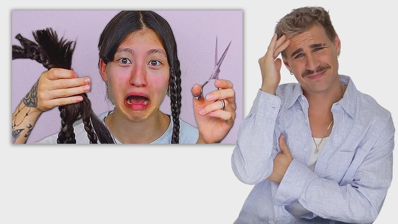 Estilista reacciona a cambios extremos con cortes pixie