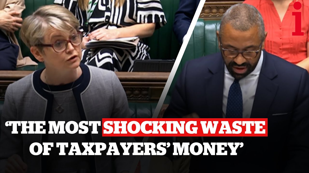 'Shocking Waste Of Taxpayers' Money' Yvette Cooper & James Cleverly Clash Over '£700m' Rwanda Plan
