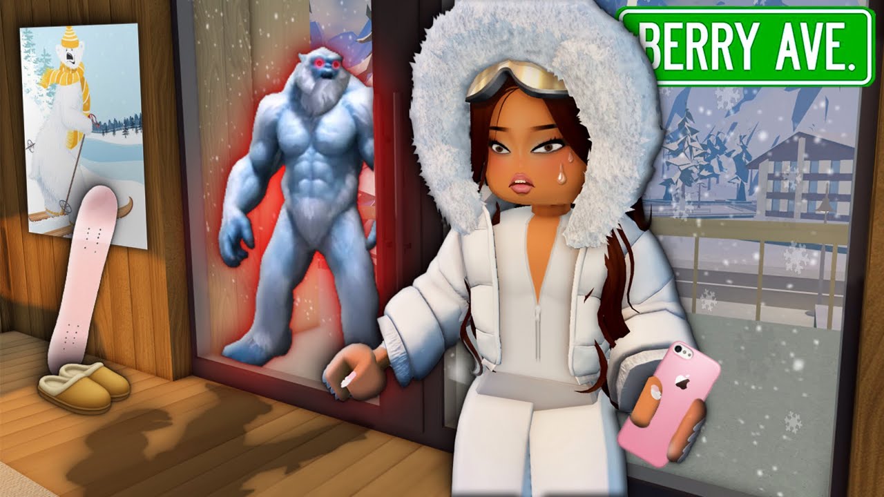 👻🌨️ TRAPPED in a SCARY BLIZZARD with a GIANT YETI!  || Ghost Tales Ep 8 || Berry Avenue VOICED RP