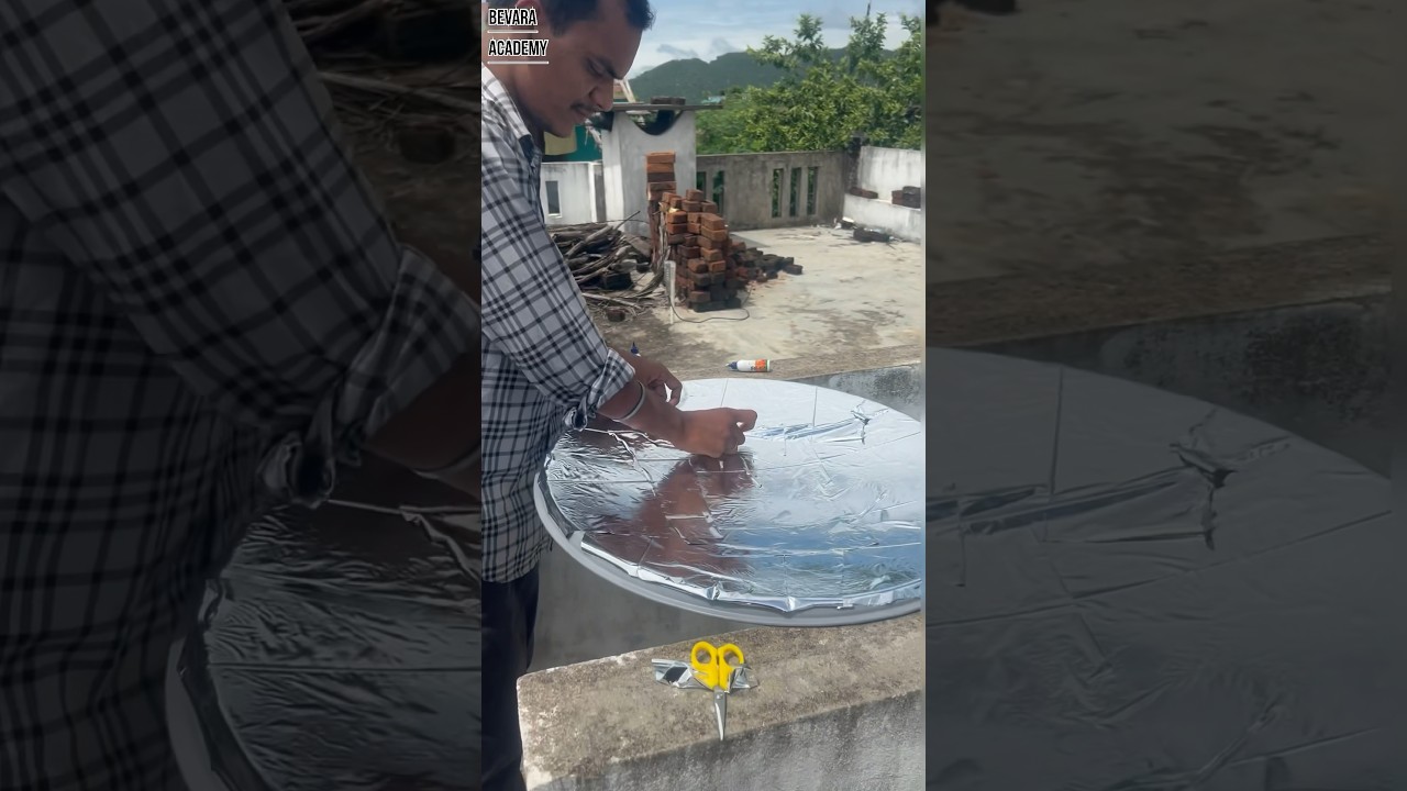 Making of solar cooker at home | Solar cooker | DIY - Solar cooker #shorts #viralshorts #trending