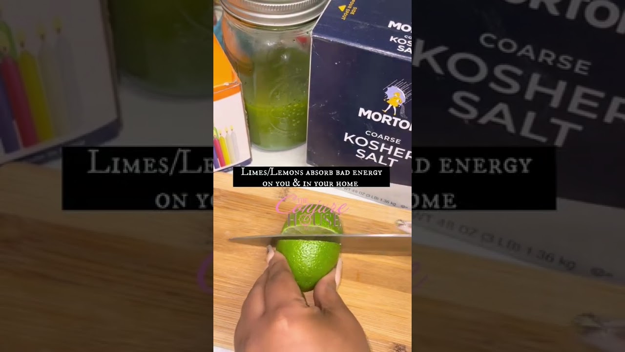 Simple Lime & Salt Cleanse #cleansing #spiritualcleanse #sage #protection #badenergy #babywitch #diy