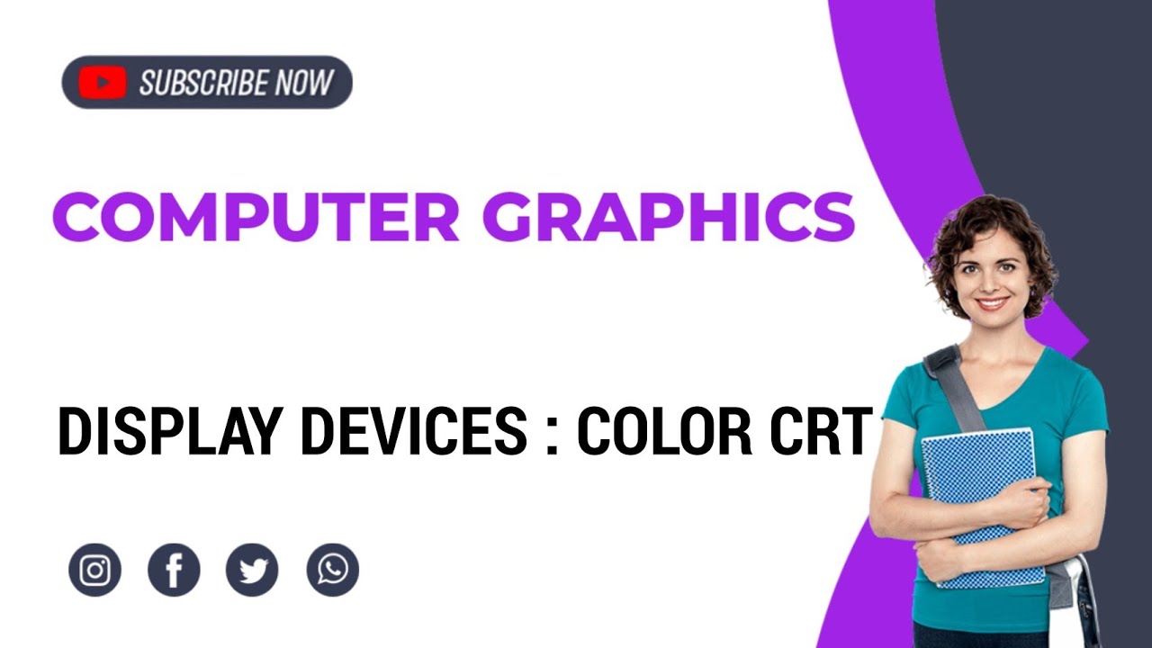 Color CRT Monitors|Display Devices |Beam penetration method|Shadow mask method|Computer Graphics|