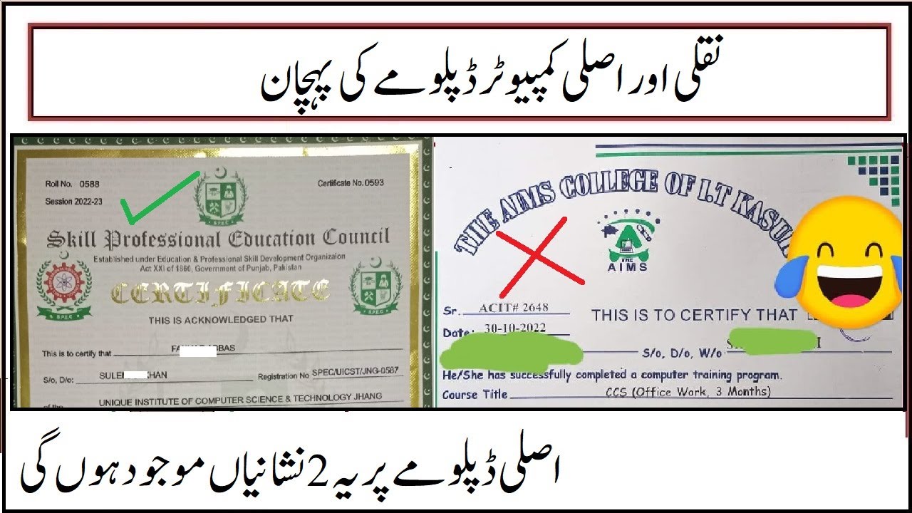 How to Identify Real and Fake Diplomas for Canal Patwari Jobs In PPSC? | Get Original Stamp Diploma