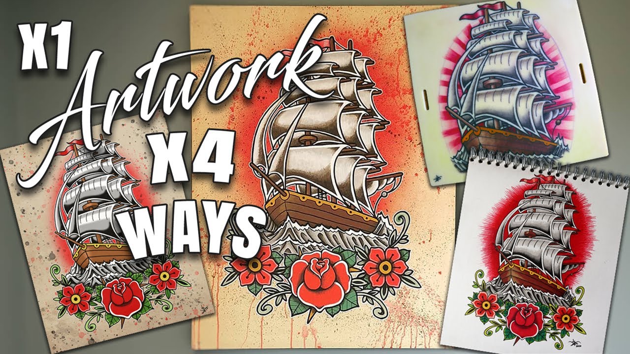 1 ARTWORK 4 DIFFERENT WAYS