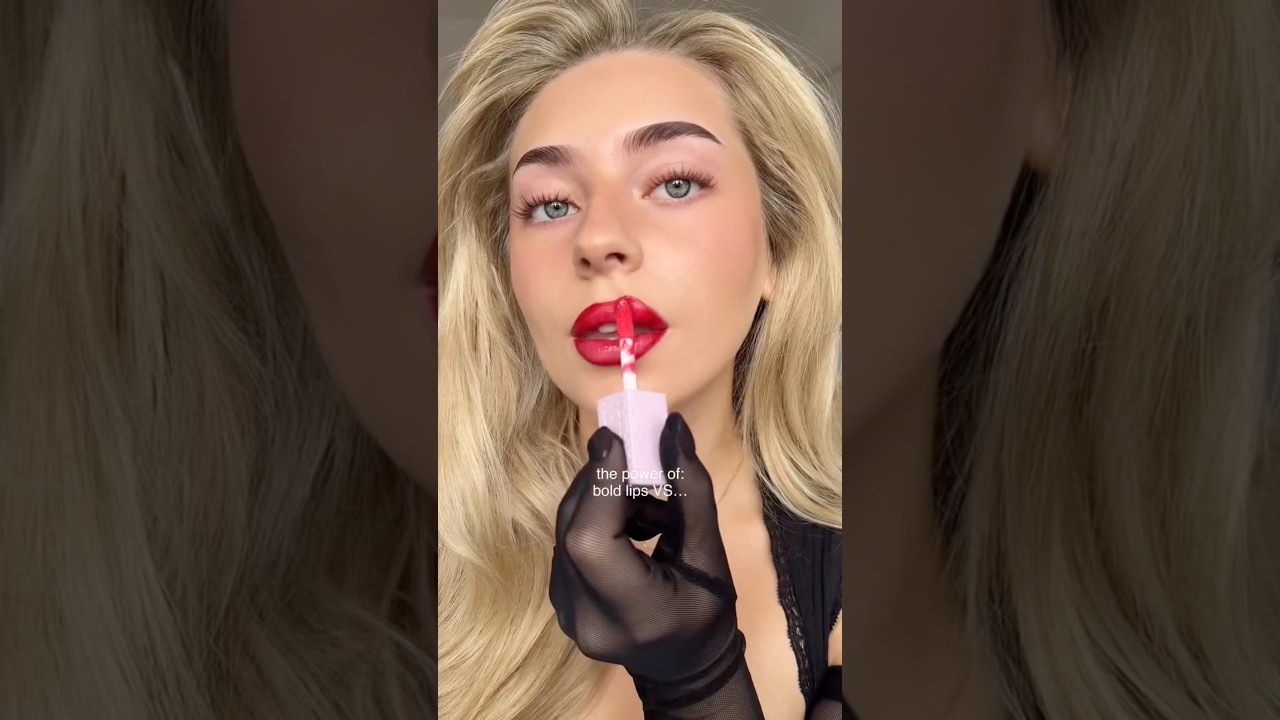 Bold Lips💋 VS Bold Eyes👀 #shorts #makeup