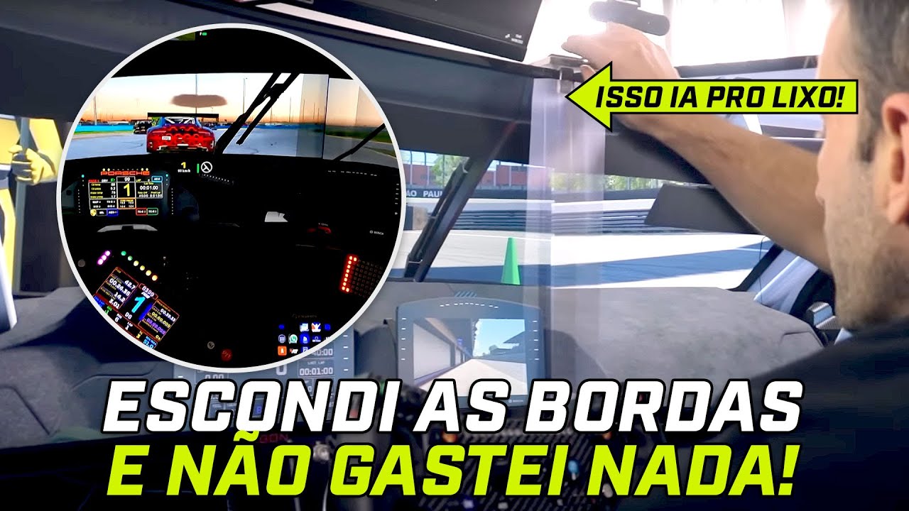 Como esconder as bordas dos monitores - Bezel Free Caseiro