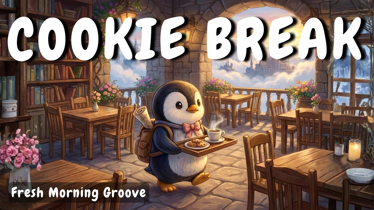 Перерыв в фэнтези-кафе пингвина 🍪 Весёлые bouncy биты для продуктивности (3H)