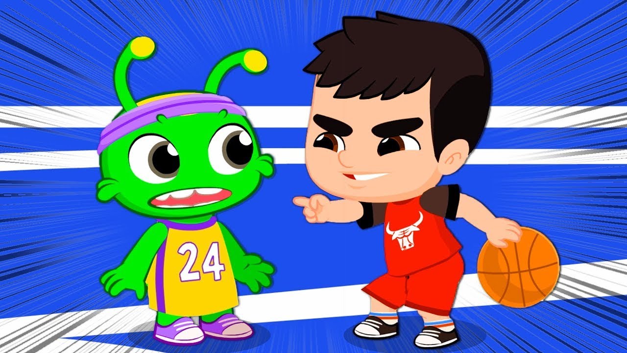 🏀Groovy o Marciano & Phoebe jogam basquetebol | Desporto Infantil