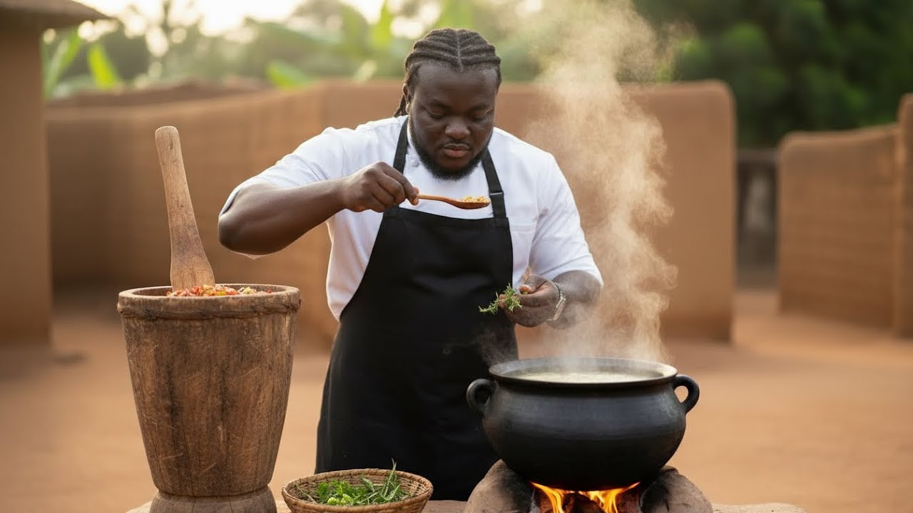 FUFU & LIGHT SOUP - Most Requested African Recipe! 💪 | E-Tawiahs Kitchen”🇬🇭🥣