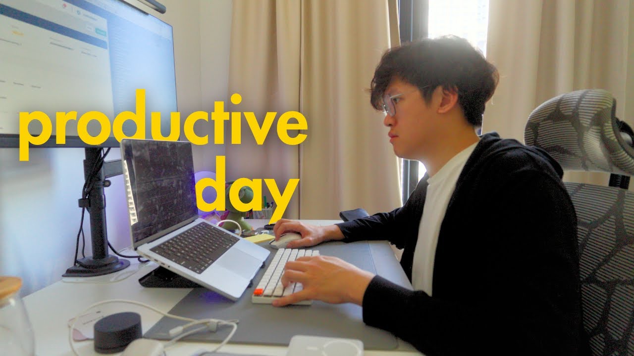 chill & productive day working remotely | new routine vlog