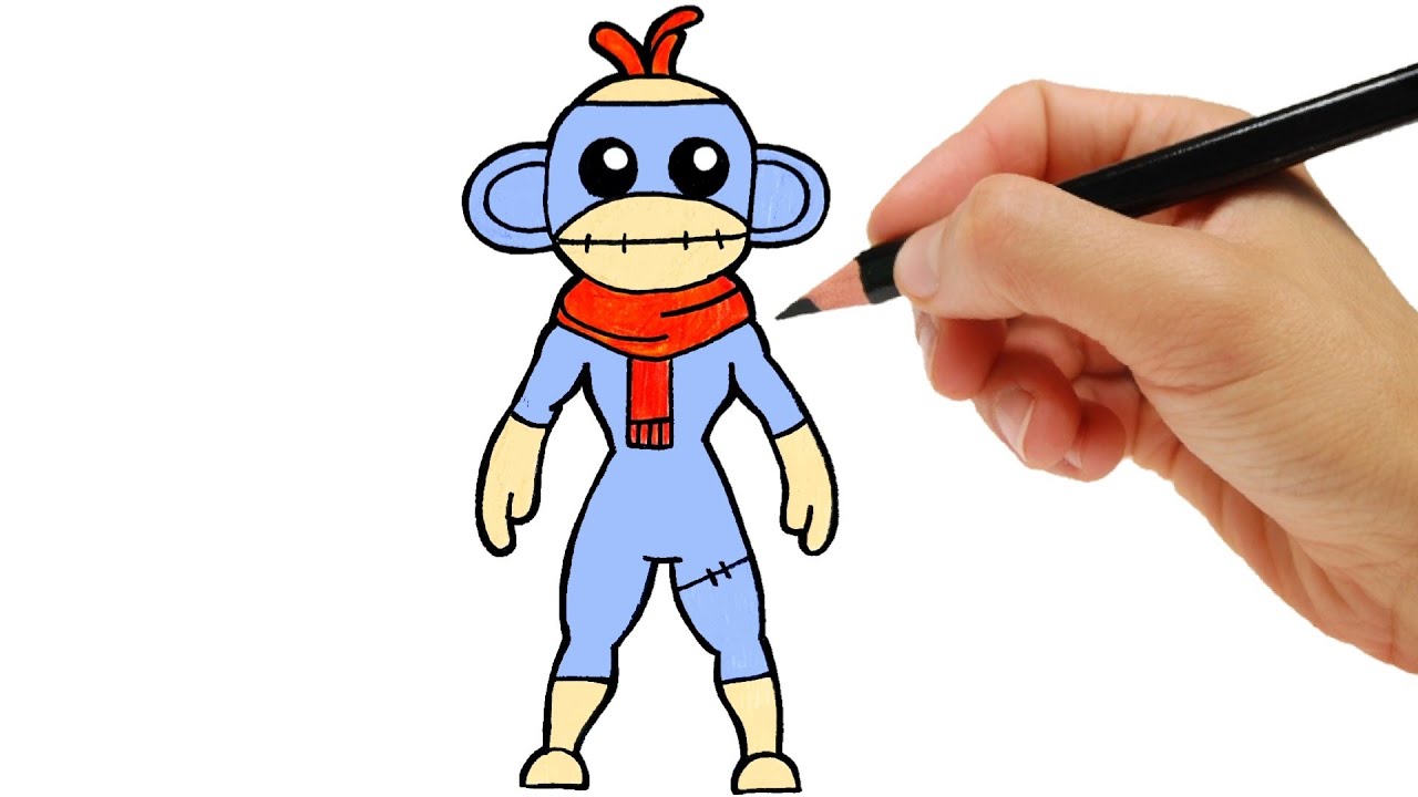 COMMENT DESSINER FORTNITE | SKIN MONKS