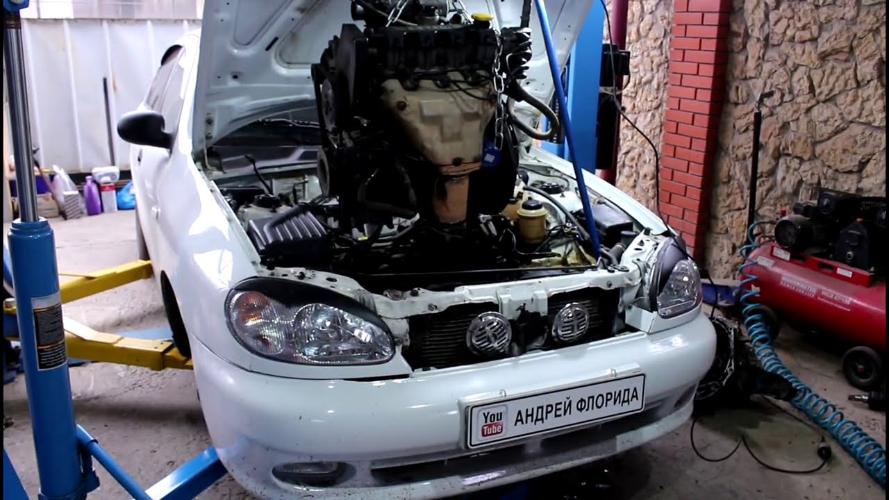 Ремонт двигателя A15SMS на Chevrolet Lanos Шевроле Ланос 2006 года  1часть