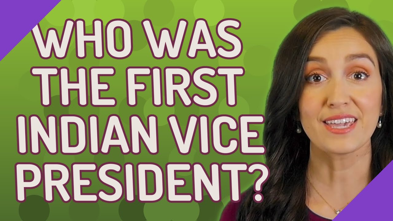 Who was the first Indian vice president?