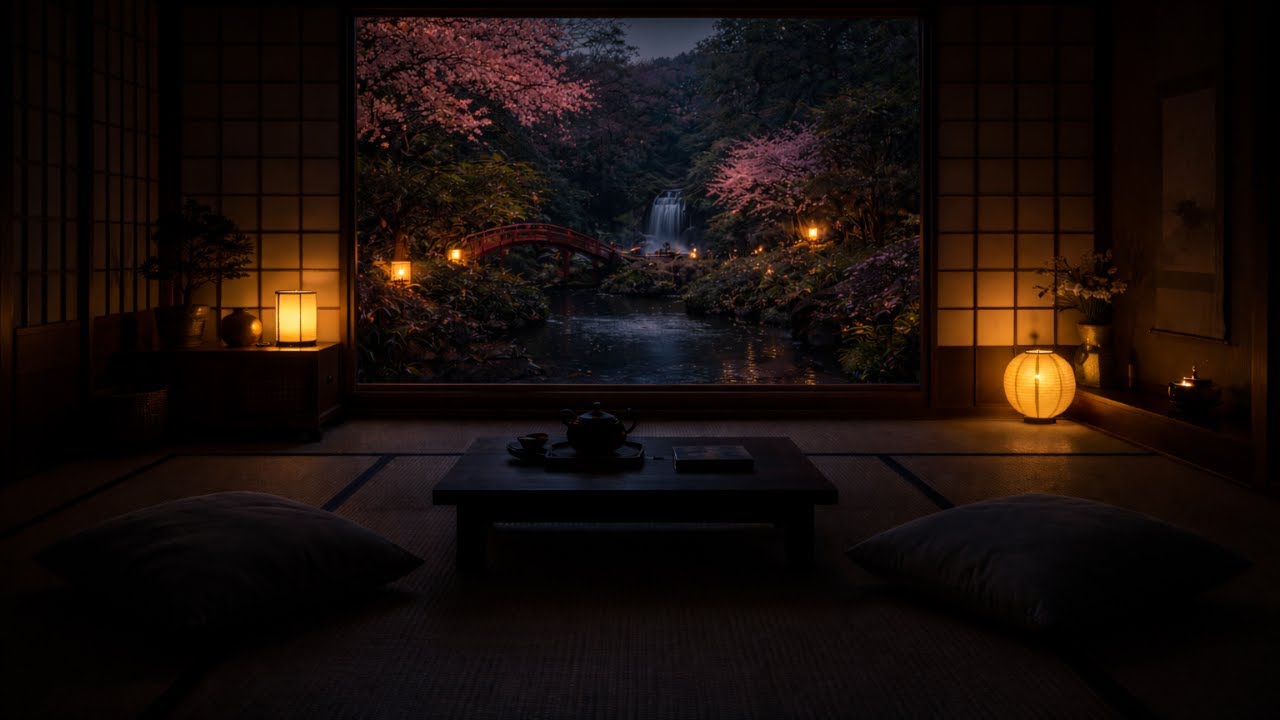 🔴LIVE【静寂】夜の和室、何もしない贅沢。| Japanese Zen Room (No Sound)