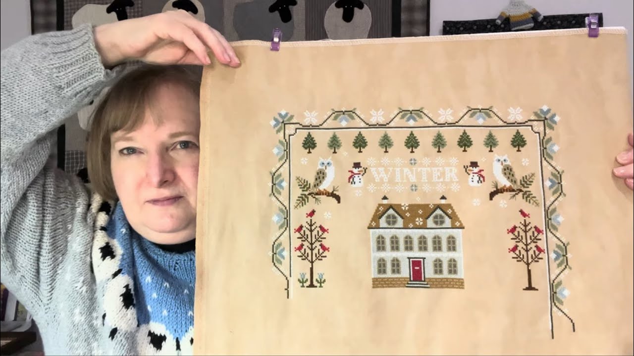 Episode 48: Flosstube 17 - Almost Spring, Cross Stitch and Wool Appliqué Update, and Quilt Starts