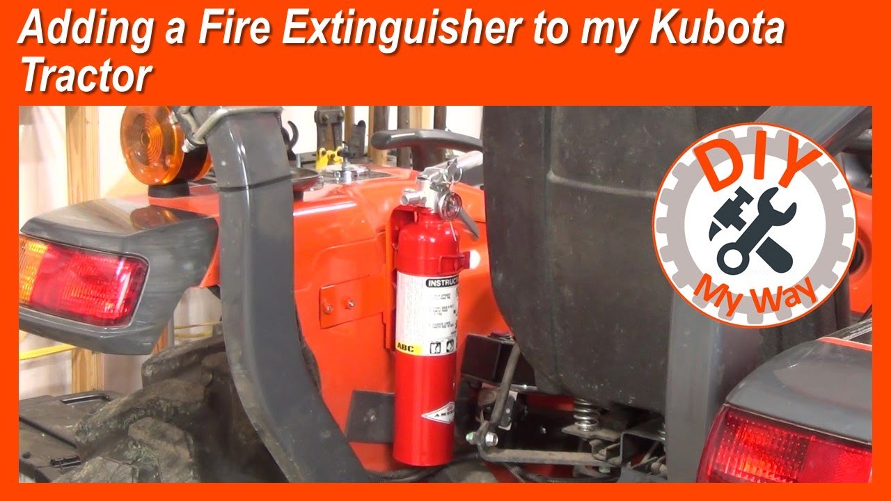 Adding a Fire Extinguisher to my Kubota Tractor (#110)