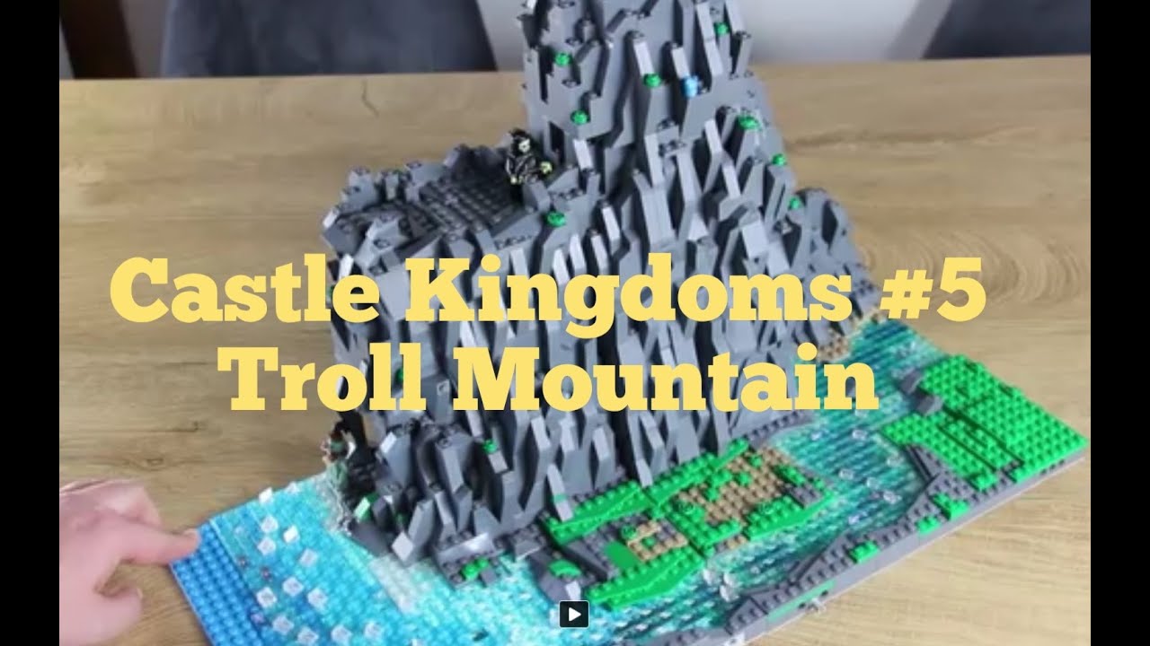 Buduje górę Trolli i jezioro z LEGO  - Castle Kingdoms Lego Castle MOC odc.5