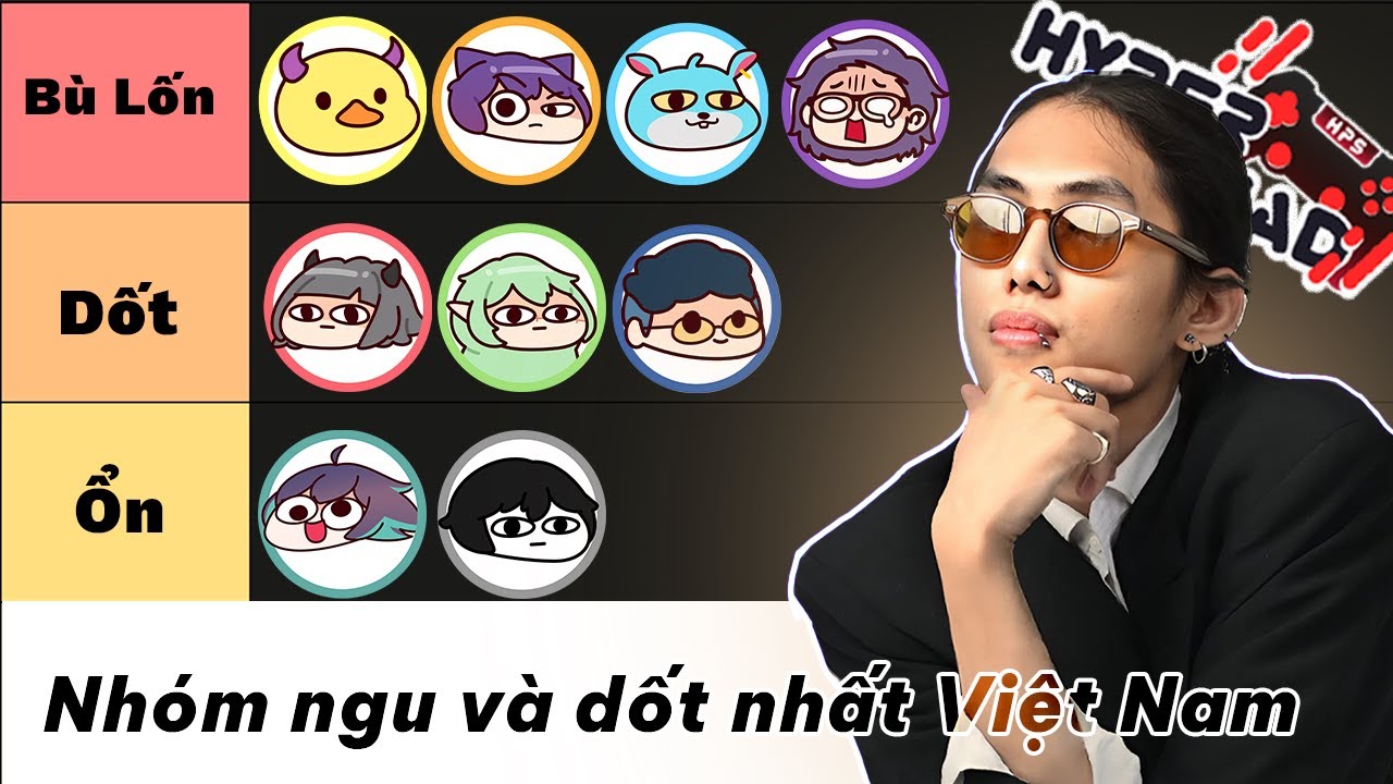 TÔI XẾP HẠNG MỨC ĐỘ DỐT CÁC THÀNH VIÊN ( ĐÃ TỪNG LÀ THÀNH VIÊN ) HYPER SQUAD