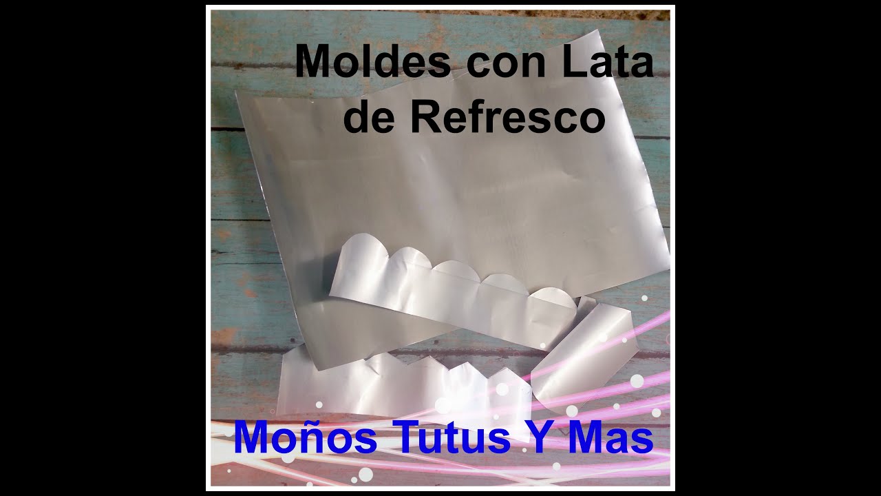 MOLDES PARA FLORES CON LATA DE SODA Paso a Paso FLOWER TEMPLATE w/ SODA CAN Video 115