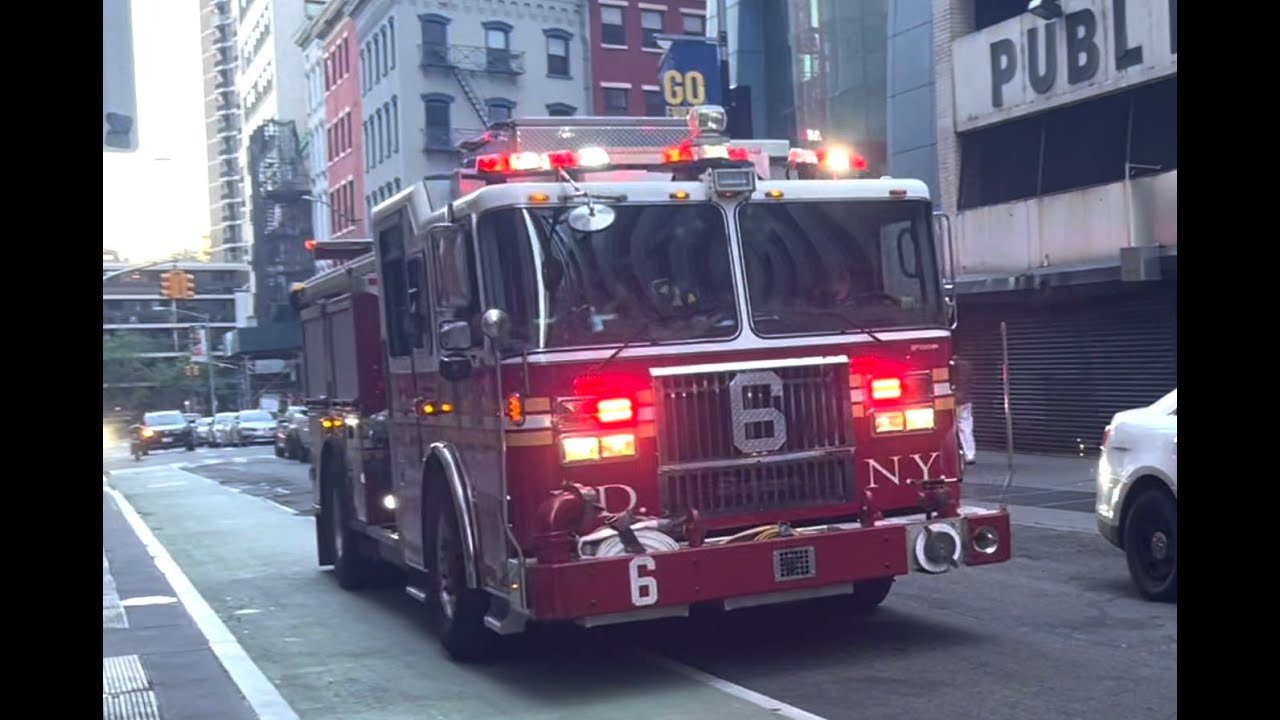NYC - Emergency vehicles responding code 3 (Compilation)