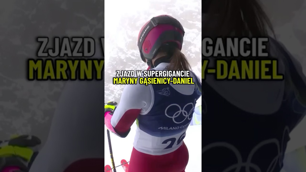 MARYNA GĄSIENICA-DANIEL WYSTĘP W SUPERGIGANCIE #SHORTS #WINTEROLYMPICS