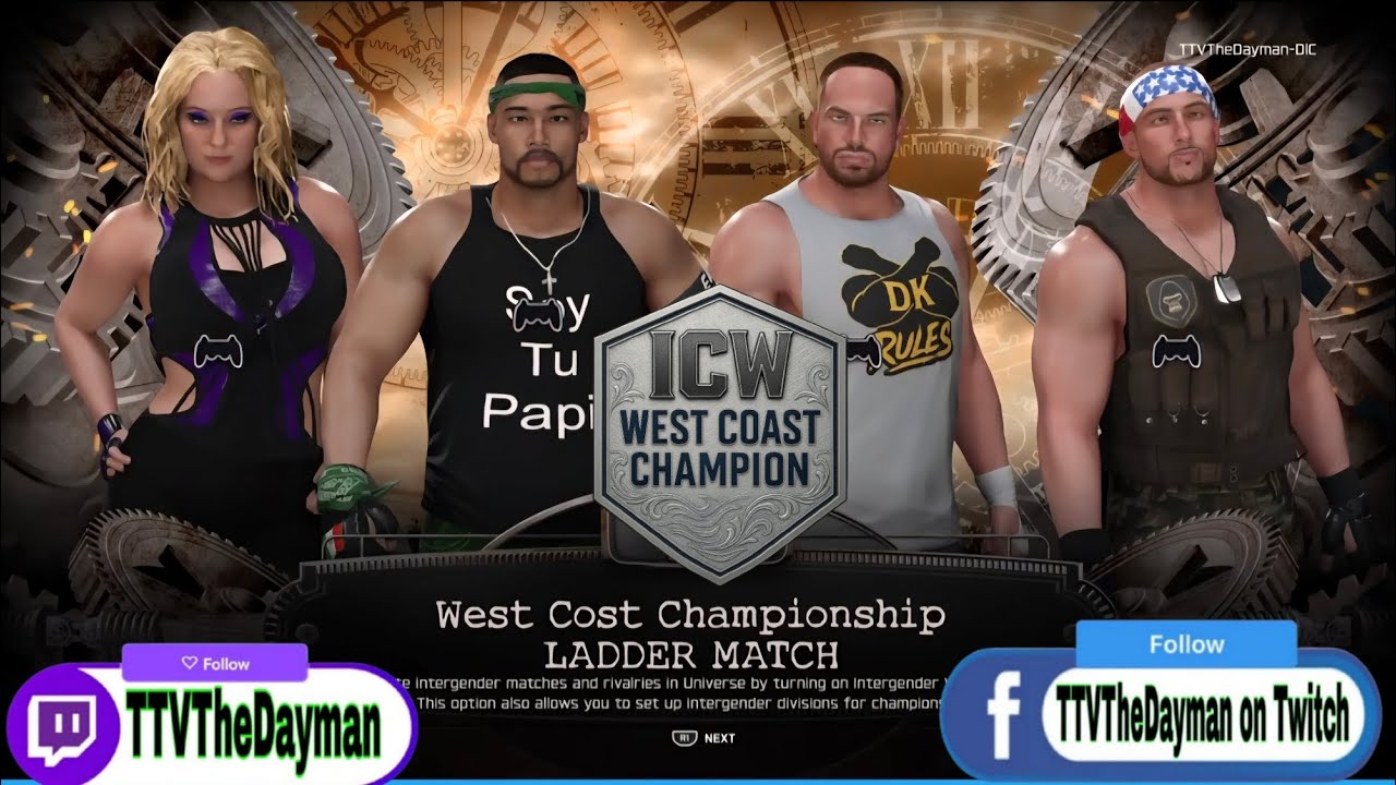 4 way ladder West Coast Title Match at Subscriber Sunday