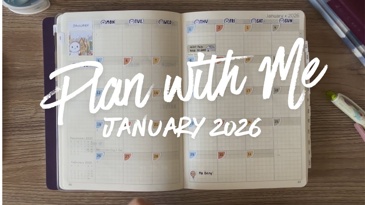 Plan With Me: January 2026 | Wonderland222 B6 Planner