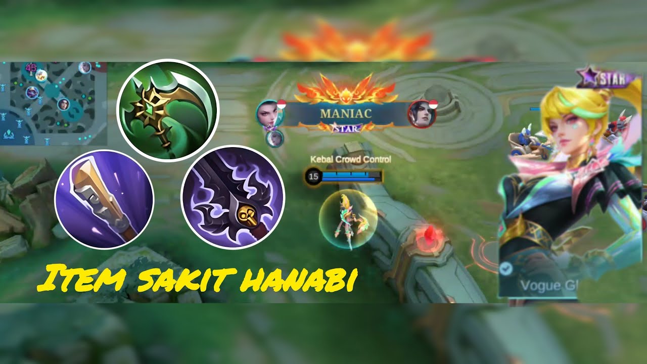 HANABI MODE BIDUAN SAKIT BANGET | BUILD DAN GAMEPLAY | MOBILE LEGENDS