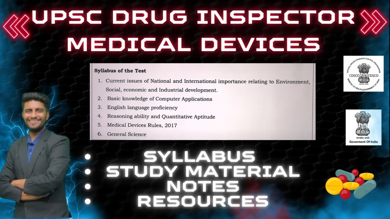 MEDICAL DEVICES DRUG INSPECTOR COMPLETE STUDY MATERIALS BOOKS NOTES RESOURCES #druginspector