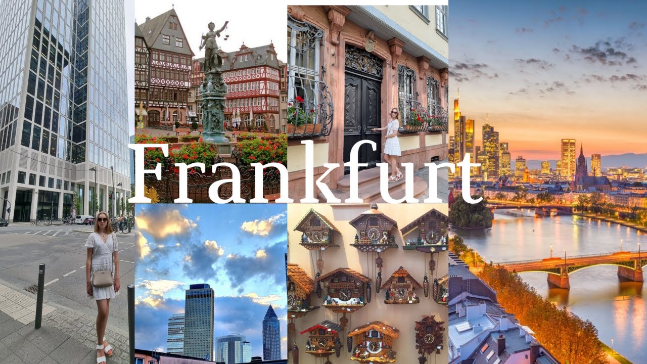 Vlog in FRANKFURT (exploring city , writing exam Goethe Institut, the highest building in Germany )